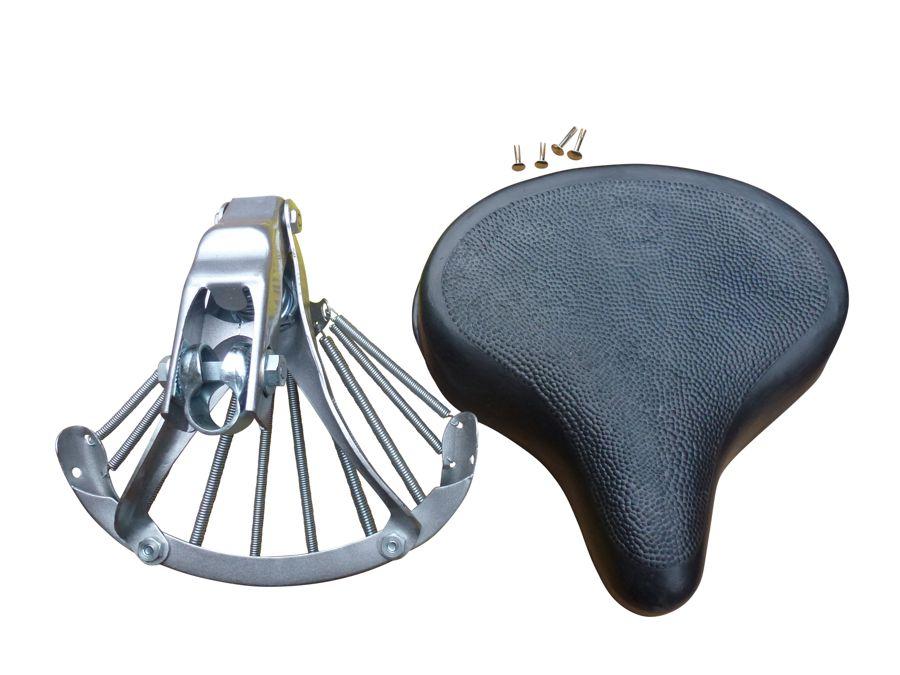 Moped-Sattel mit schwarzer Satteldecke