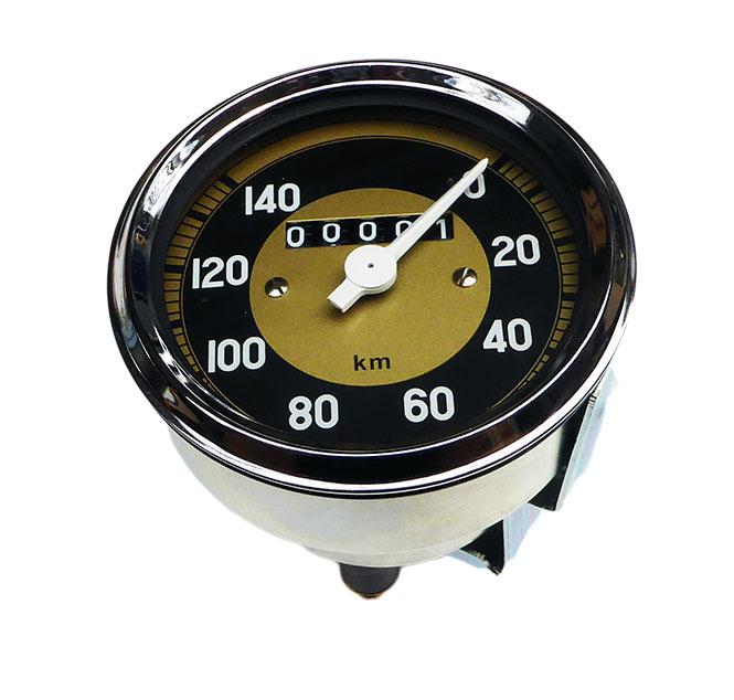Speedometer motorbike 80mm classic car up to 140 km/h