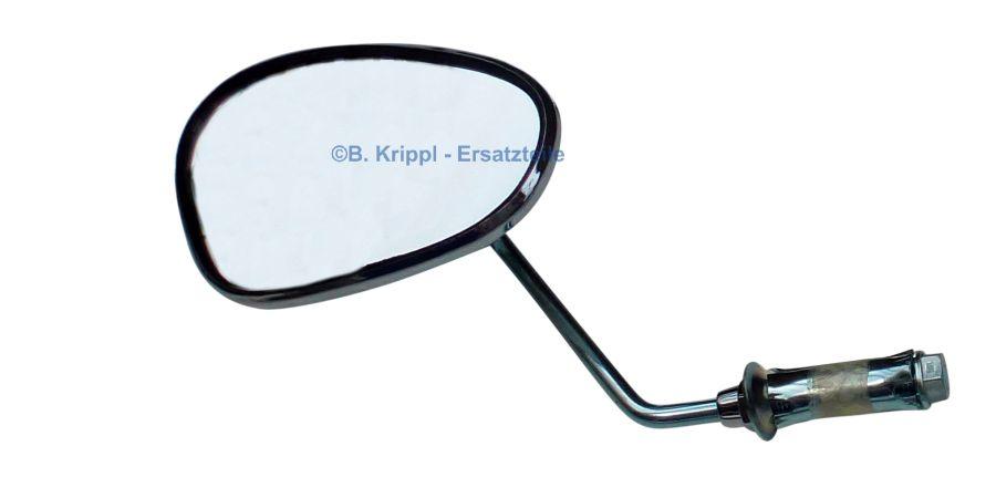 Mirror with handlebar mount - left side