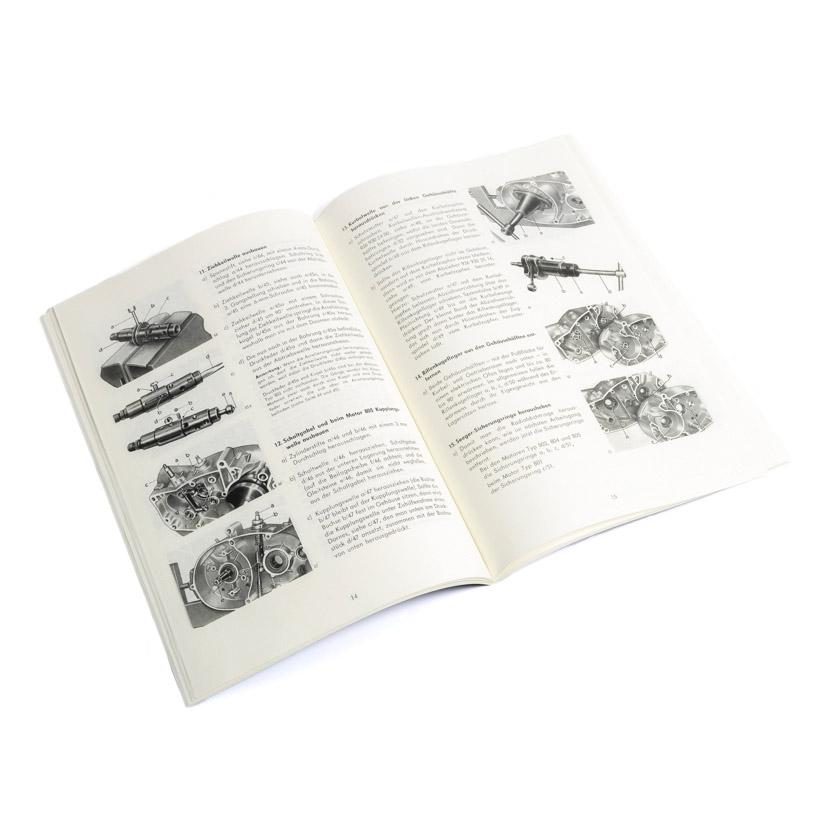 Werkstatt-Handbuch DKW / Zweirad-Union Motoren 801 bis 805