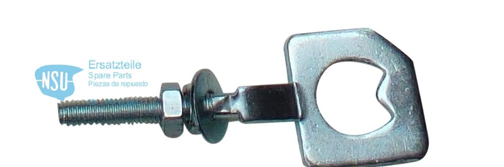 Zündapp chain tensioner with nose, left